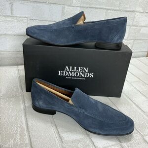 Allen Edmonds Men's Navy Suede Slip-Ons